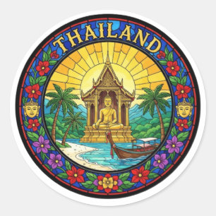 PEGATINA REDONDA TAILANDIA