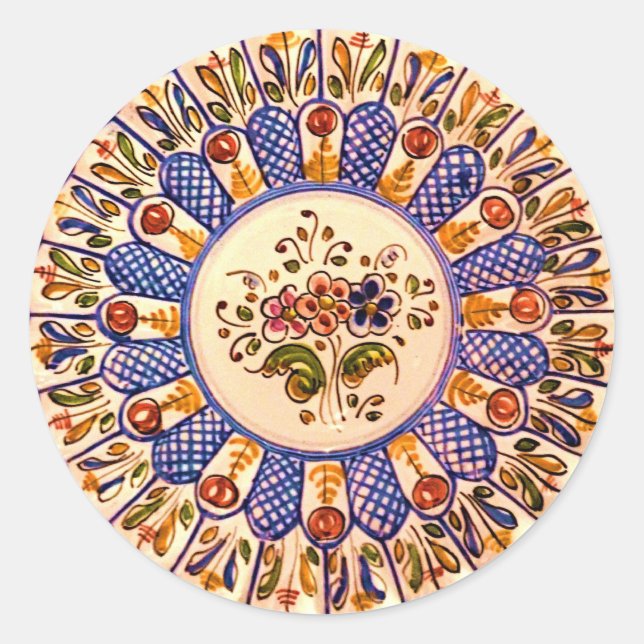 Pegatina Redonda Talavera Cinco (Anverso)