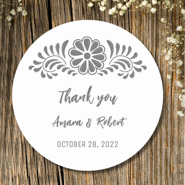 PEGATINA REDONDA TALAVERA FLOWER (Subido por el creador)