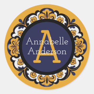 Pegatina Redonda Talavera Personalize Sticker