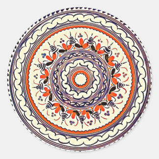 Pegatina Redonda Talavera Uno