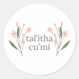 Pegatina Redonda Talitha Cumi