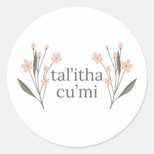 Pegatina Redonda Talitha Cumi