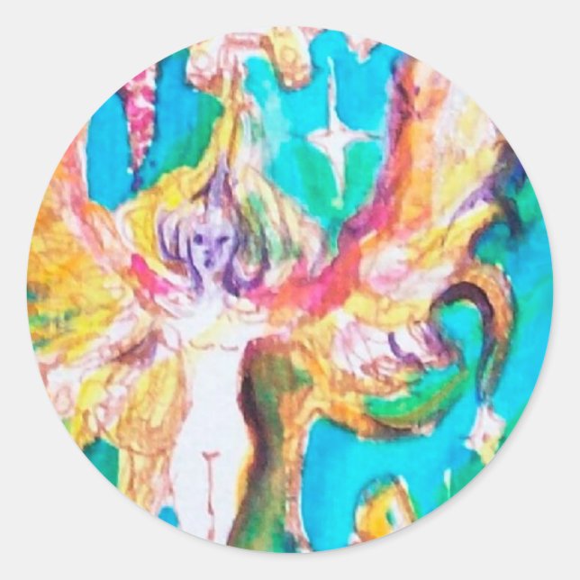 PEGATINA REDONDA TALLA DE GRIPE FAIRY (Anverso)