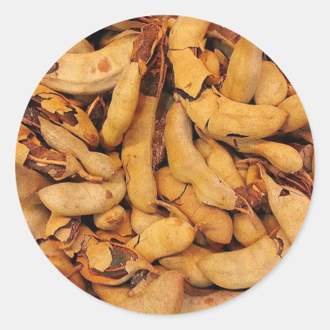 Pegatina Redonda Tamarind Fruit (Anverso)