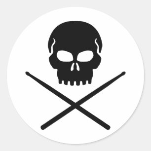 Pegatina Redonda Tambor