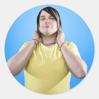 Pegatina Redonda tambores de chris hey eufonía