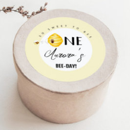 Pegatina Redonda Tan dulce de ser un día de abeja