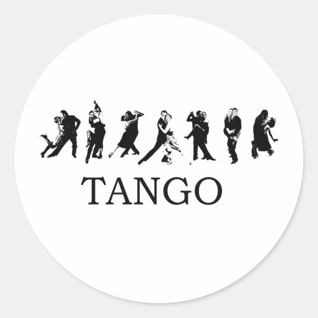 PEGATINA REDONDA TANGO (Anverso)