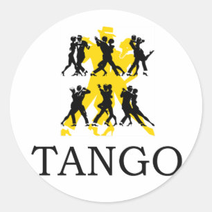 PEGATINA REDONDA TANGO