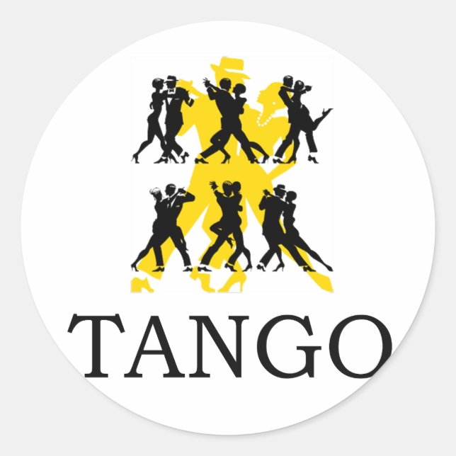 PEGATINA REDONDA TANGO (Anverso)