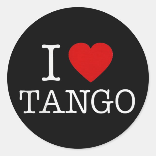 PEGATINA REDONDA TANGO (Anverso)
