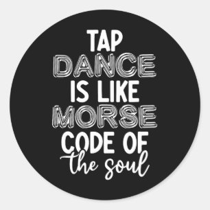 Pegatina Redonda Tap Dance Teacher Apreciación Regalos Tap Dancer B