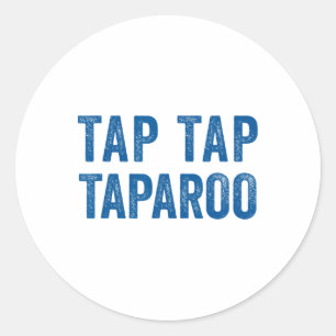 Pegatina Redonda Tap Taparoo Hockey Cita Motivacional Hombres Mujer