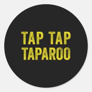 Pegatina Redonda Tap Taparoo Hockey Motivacional Diversión Hombres 