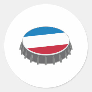 Pegatina Redonda Tapa del frasco