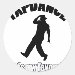 Pegatina Redonda tapdance los designss