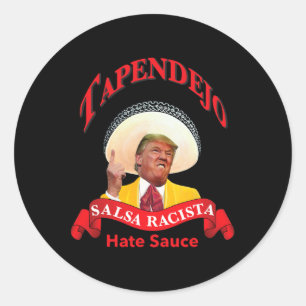 Pegatina Redonda Tapendeho Trump Tee Notmypresident