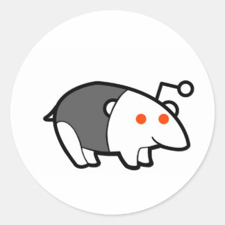Pegatina Redonda Tapir