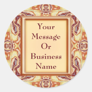 Pegatina Redonda Tapiz Real