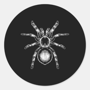 Pegatina Redonda Tarantula Enorme Araña Fobia Halloween Costume Ara