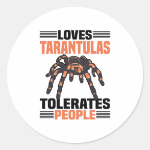 Pegatina Redonda Tarantula Spider   Mascotas Tarantulas Spiders Gif