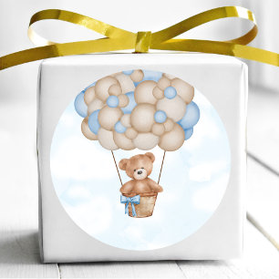 Pegatina Redonda Tardamos Poco en Llegar Fiesta de Bebé