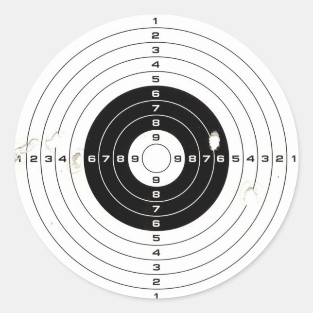 Pegatina Redonda Target (Anverso)