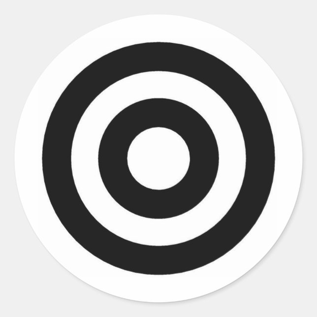 Pegatina Redonda Target (Anverso)