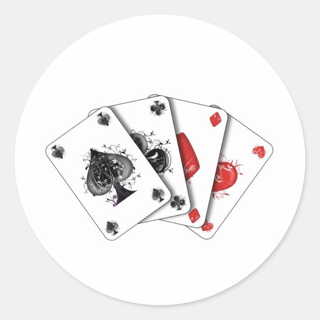 Pegatina Redonda tarjeta (Anverso)