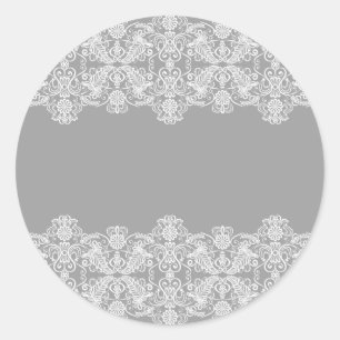 Pegatina Redonda Tarjeta boda