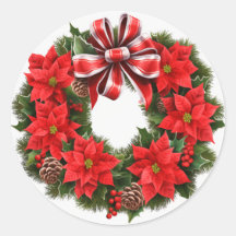 Tarjeta de felicitación Wreath de los navidades Po