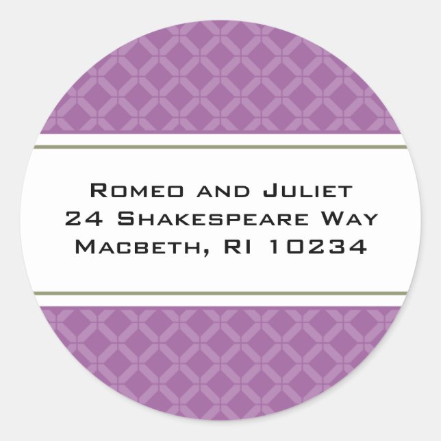 Pegatina Redonda Tarjeta de registro Flora Bee (Anverso)