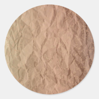Pegatina Redonda Tarjetas de papel de crema vintage en colores cáli