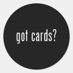 Pegatina Redonda Tarjetas deportivas de béisbol - Got Cards_