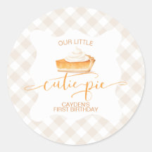 Tarta de calabaza Cutie Pie cuadros de otoño Prime
