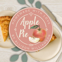 Tarta de Manzana Casera de Terracota Rústica