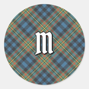Pegatina Redonda Tartan Antiguo del Clan MacLellan