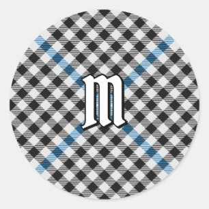 Pegatina Redonda Tartan de cuadros Clan Haig