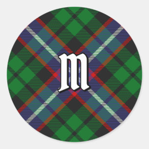 Pegatina Redonda Tartan del Clan Russell