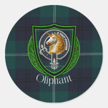 Tartan y Cresta del Clan Escocés Oliphant