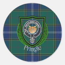 Tartan y Cresta del Clan Escocés Pringle