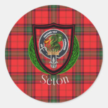Tartan y Cresta del Clan Escocés Seton