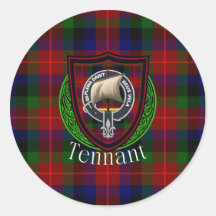 Tartan y Cresta del Clan Escocés Tennant
