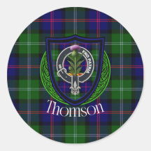Tartan y Cresta del Clan Escocés Thomson