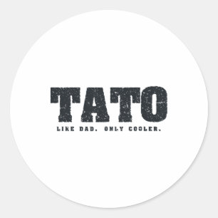 Pegatina Redonda Tato padre ucraniano 