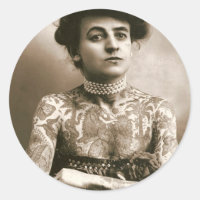 Tatuado Con Perlas, Foto De Circo Victoriano