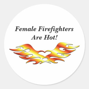 Pegatina Redonda Tatuaje de la llama