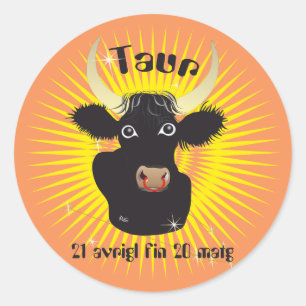 Pegatina Redonda Taur 21 20 Tatgader avrigl fin matg