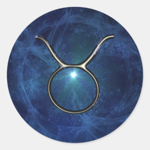 Pegatina Redonda Tauro